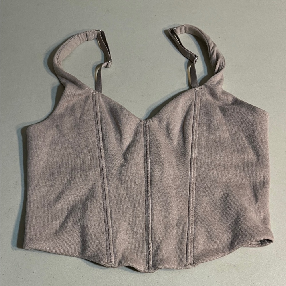 Elegant Mauve Crop Top